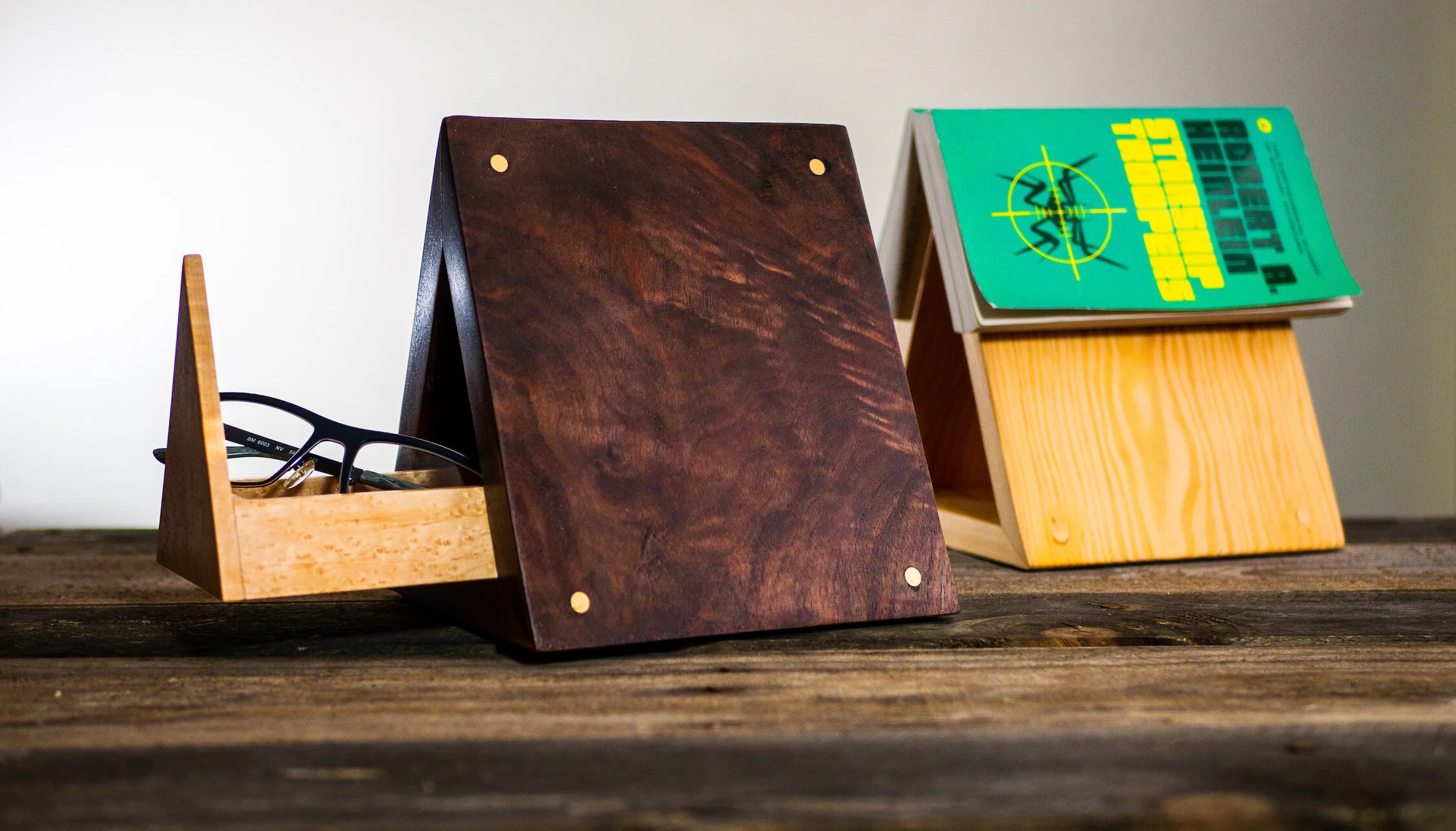 How To Make A DIY Triangle Book Stand With Hidden Storage