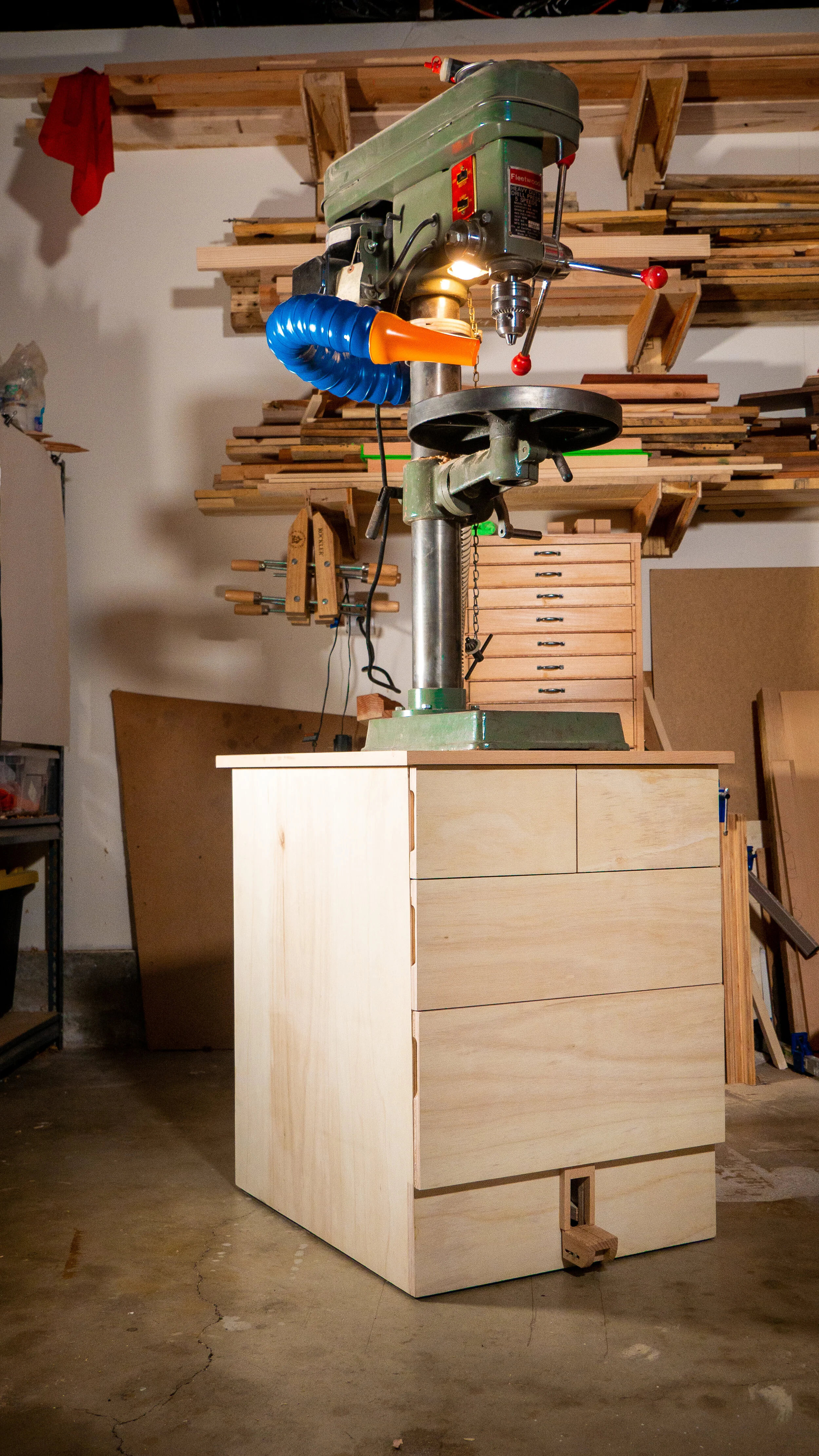 DIY Mobile Drill Press Stand