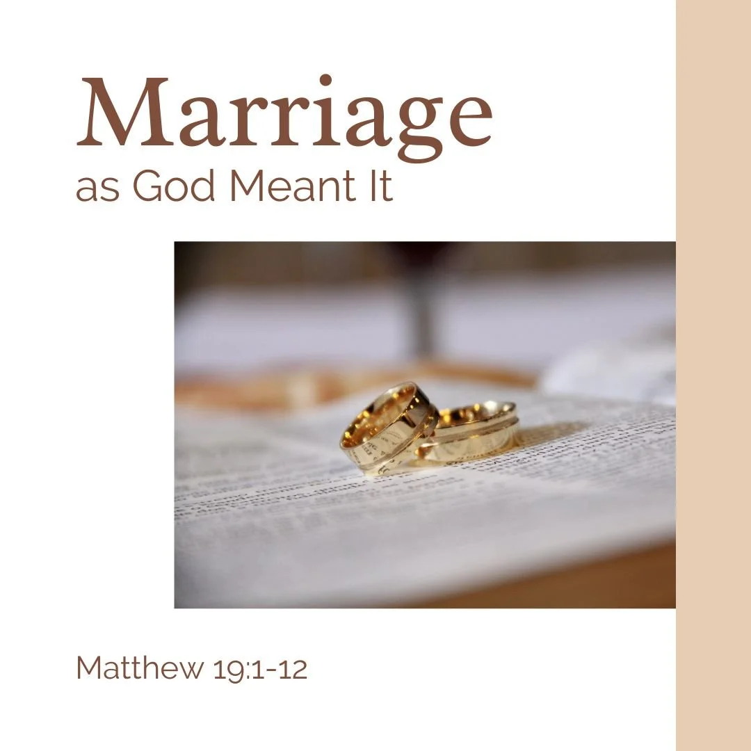 Marriage as God Meant It