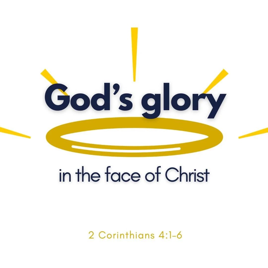 God's Glory in the Face of Christ