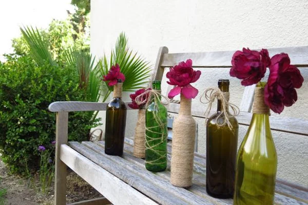 For more wine bottle flower vase ideas click here.