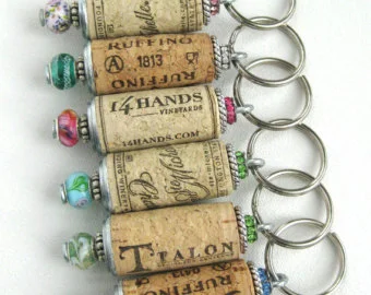 Not in the mood to craft? Purchase wine cork key chains here.