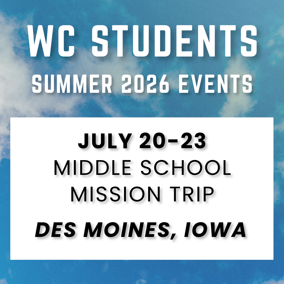 Middle School Mission Trip: Des Moines, IA