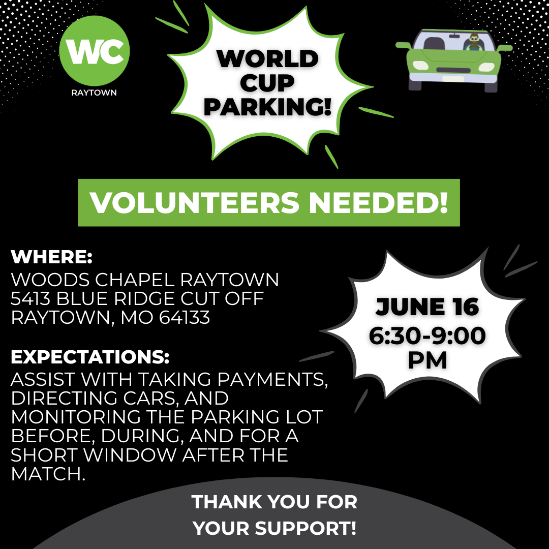 WC Raytown: World Cup Serving Opportunitiy