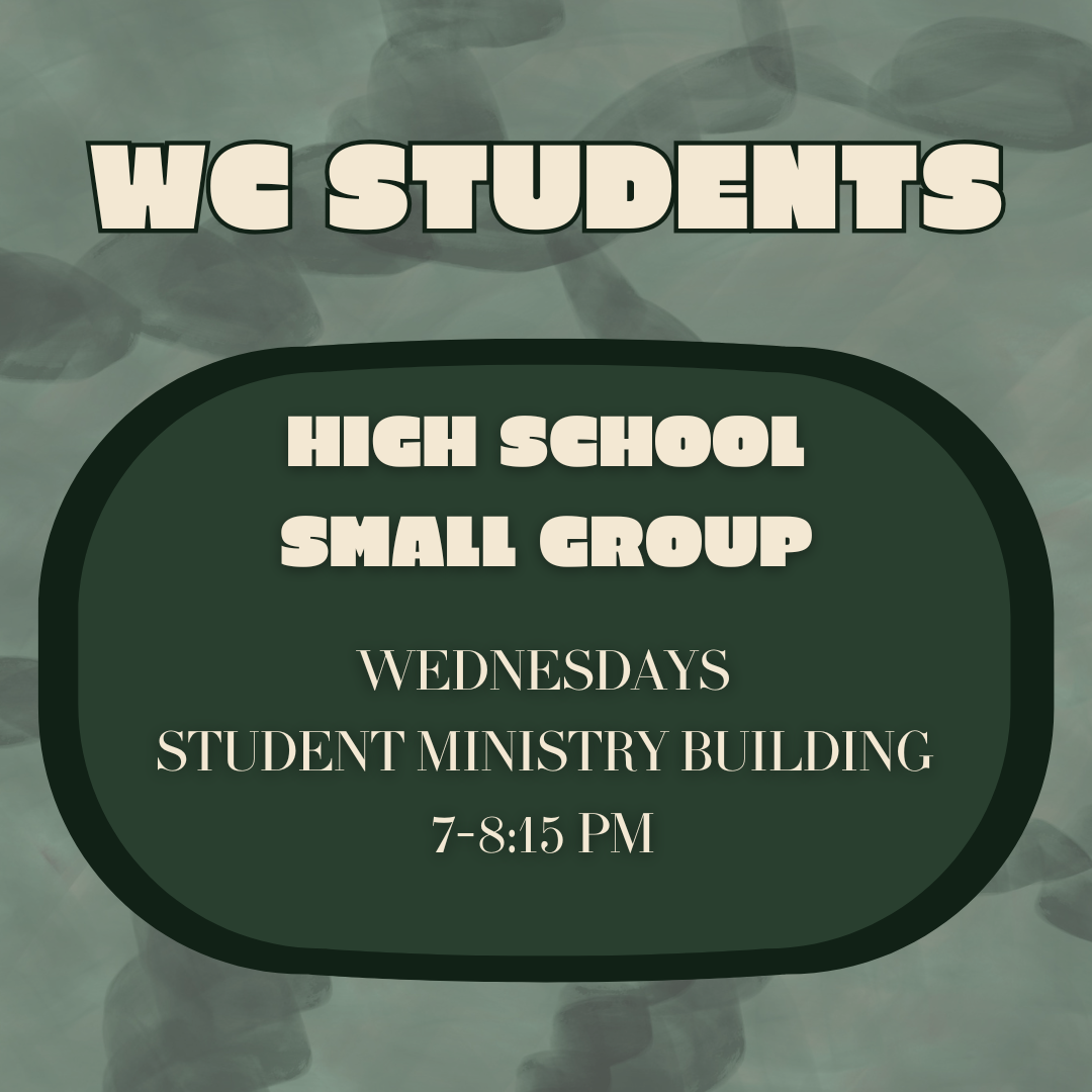 High School Fall Small Group