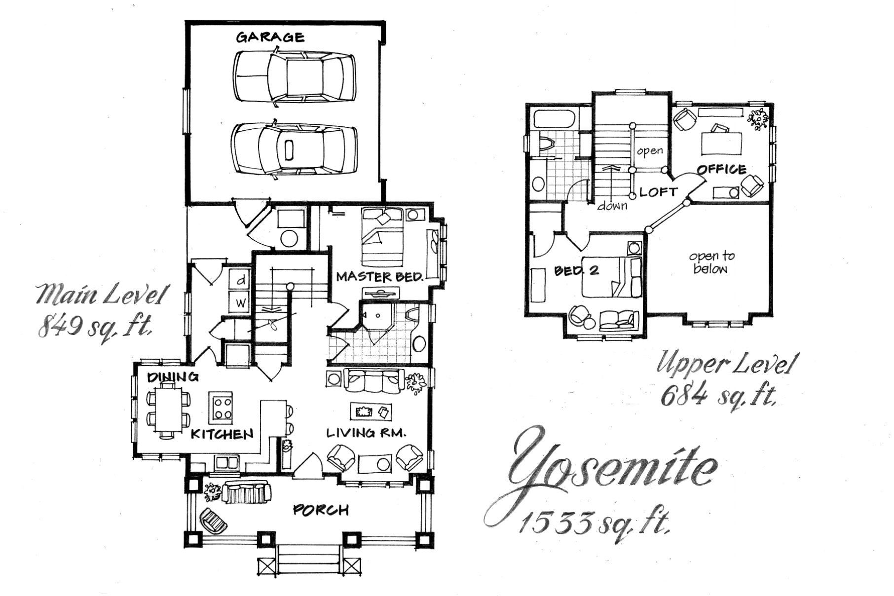 Yosemite - 1533 sq. ft. - 3 bed/2 bath *optional den/office
