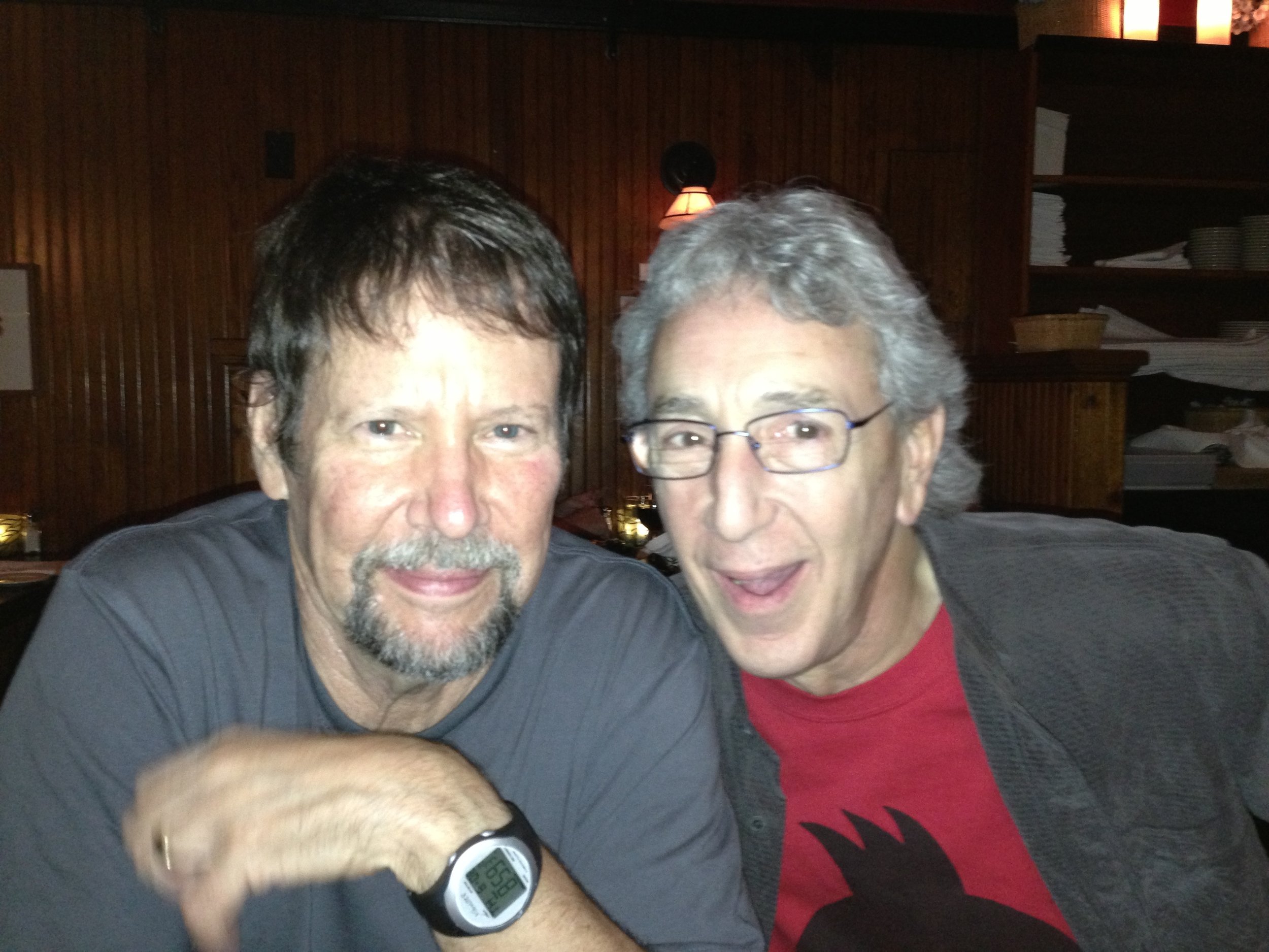 With longtime friend, David Sless, 2016