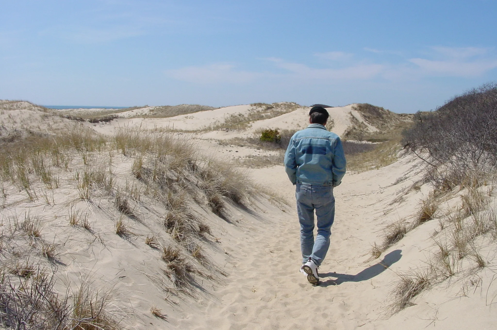 Walking the dunes in Provincetown, around 2009