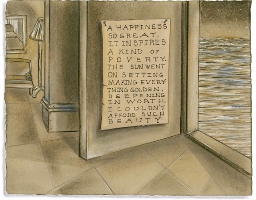 From Youngerman's "Transparencies," which use language from Keplinger's poetry