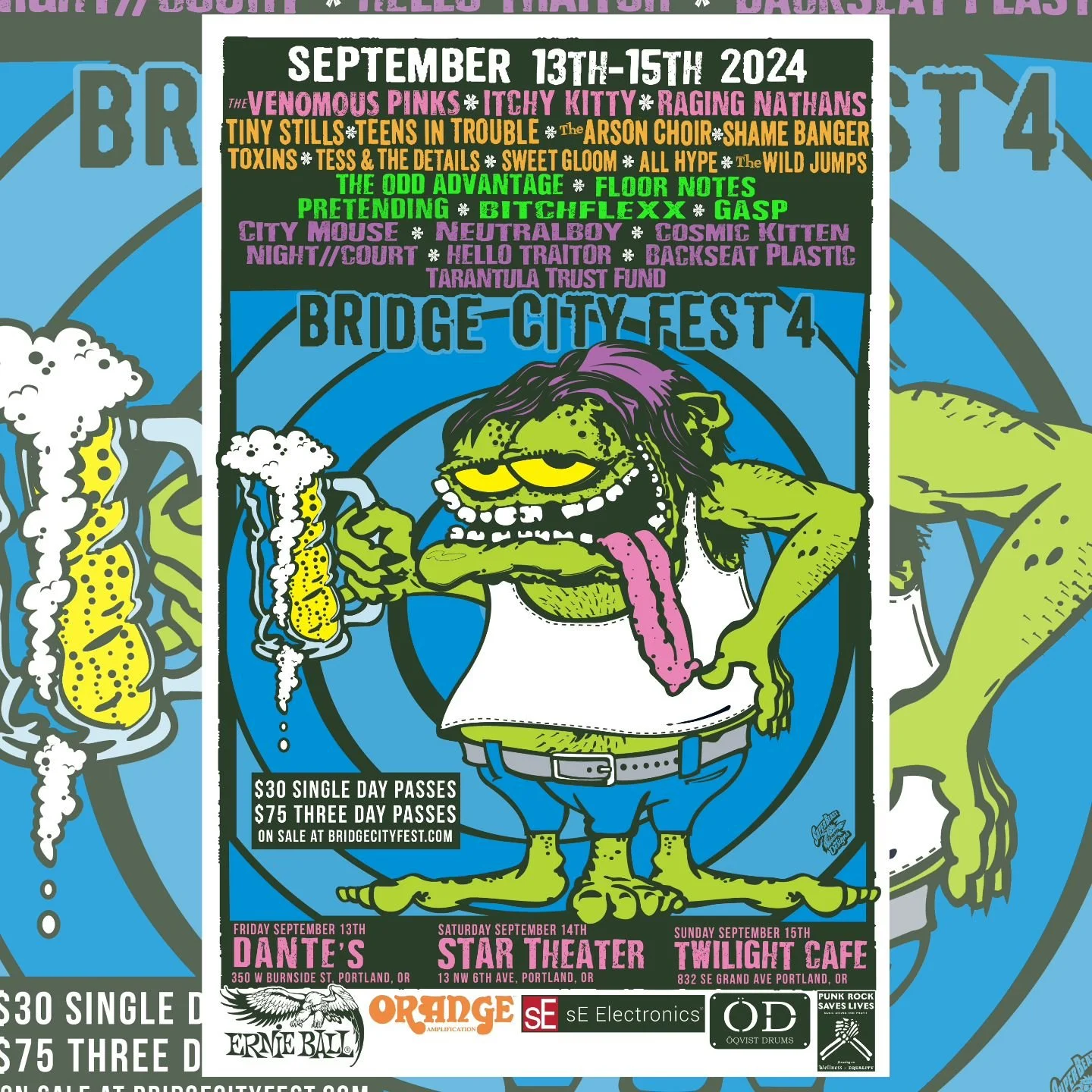 HOPE YALL ARE READY TO PARTY IT UP ON THE LAST DAY OF @bridgecityfest at the @twilightcafeandbar 🥳🔥💚
Doors at 2PM | Show at 3PM
We're on at 6:25PM.
.
.
.
.
#bridgecityfest #bridgecityfest4 #livemusic #localmusic #musicfest #bands #supportlocal