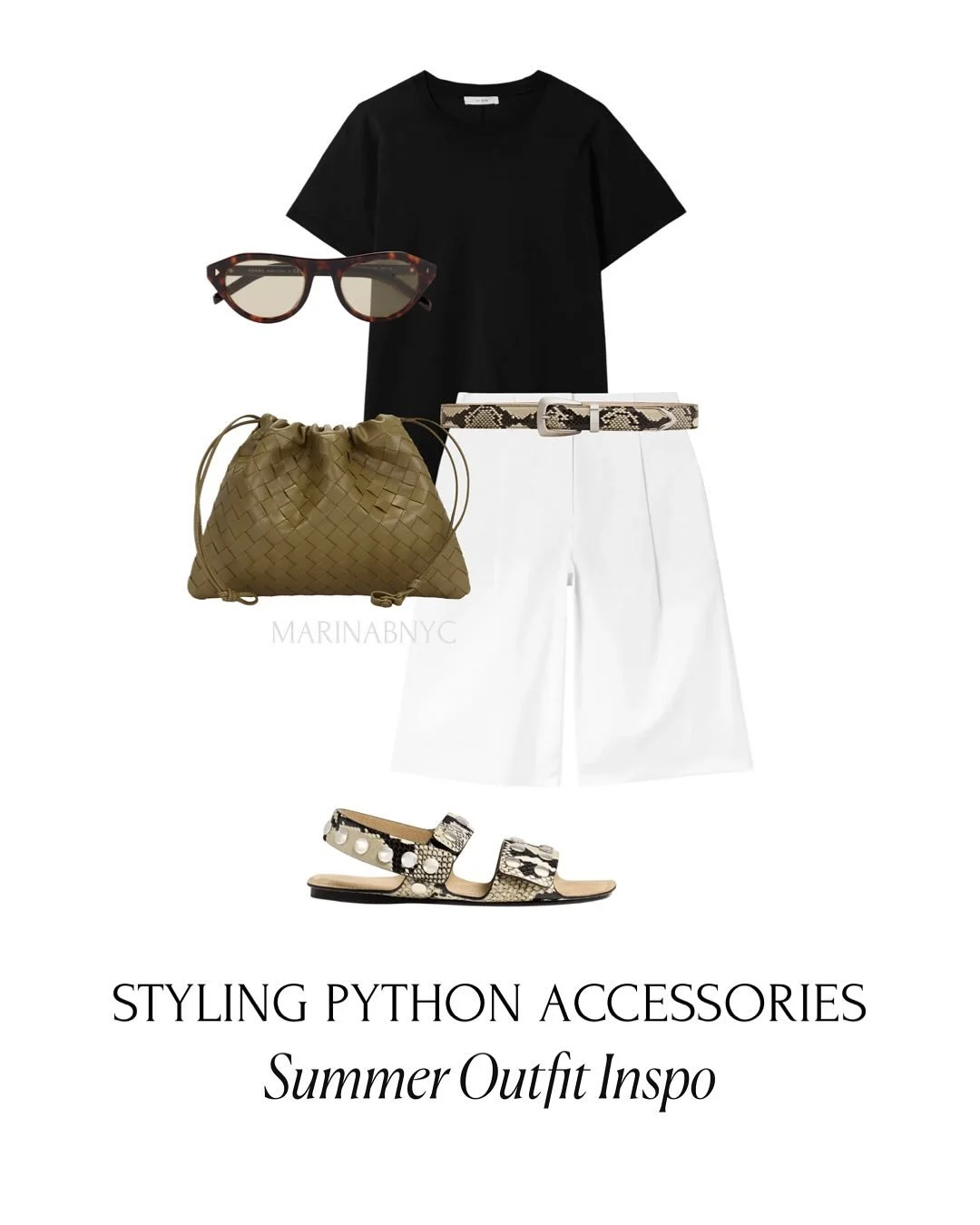 Consider this your styling case for python shoes being a summer staple 🐍✨
&mdash; Save this post for the days when your outfit needs a little edge
