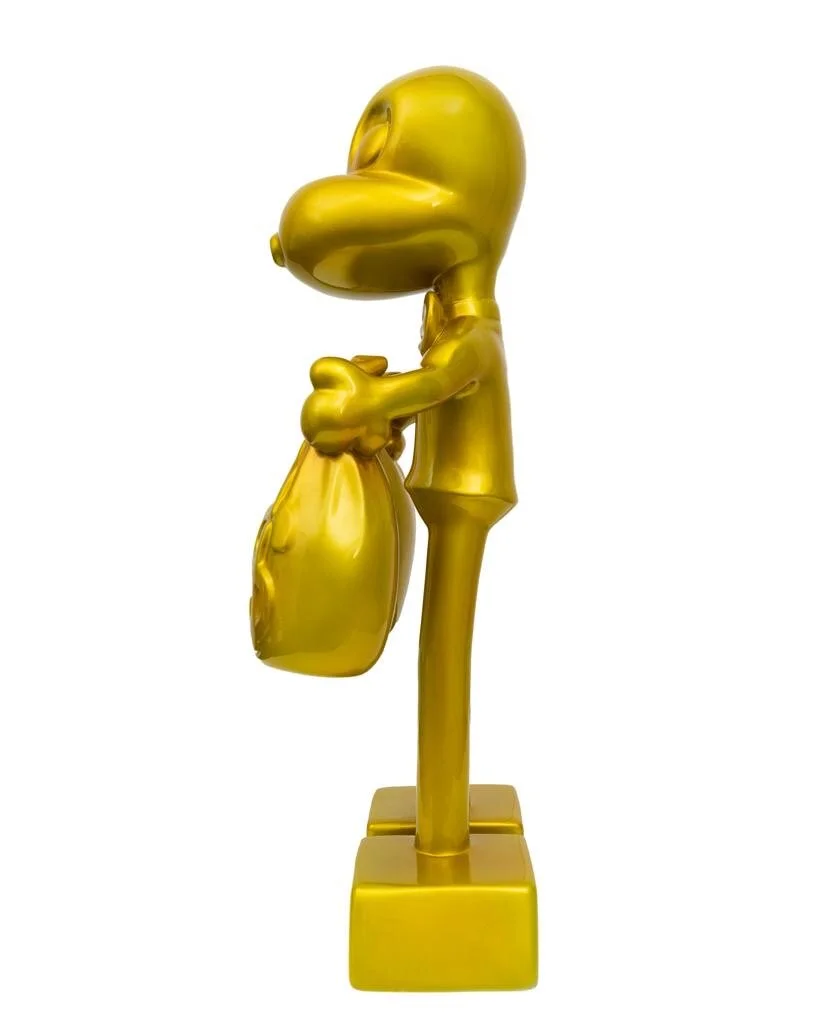 ZVG-S18059 Zevi G Art MR. MONEYBAGS Gold 26 INCH ALUMINUM SCULPTURE 2018 2.JPG