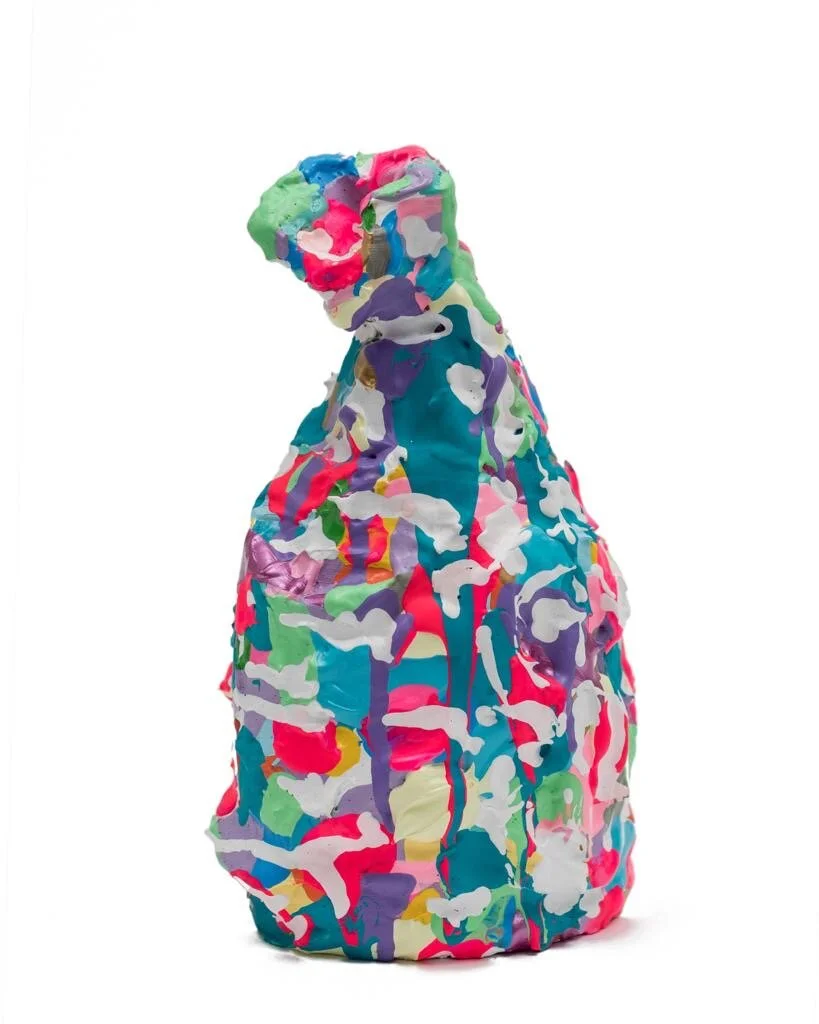 ZVG-S17030 Zevi G Art SECURE THE BAG CONFETTI 10 inch Sculpture 2017 2.JPG