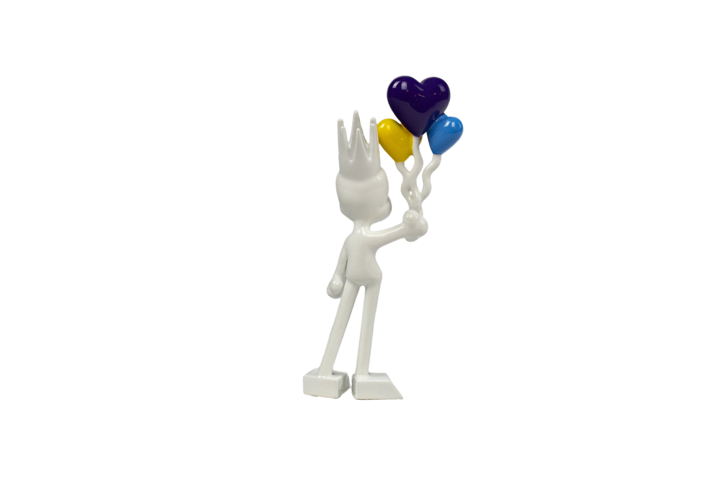 Zevi G Art BALLOONS White multi 7 INCH Resin SCULPTURE 2020 3.jpg