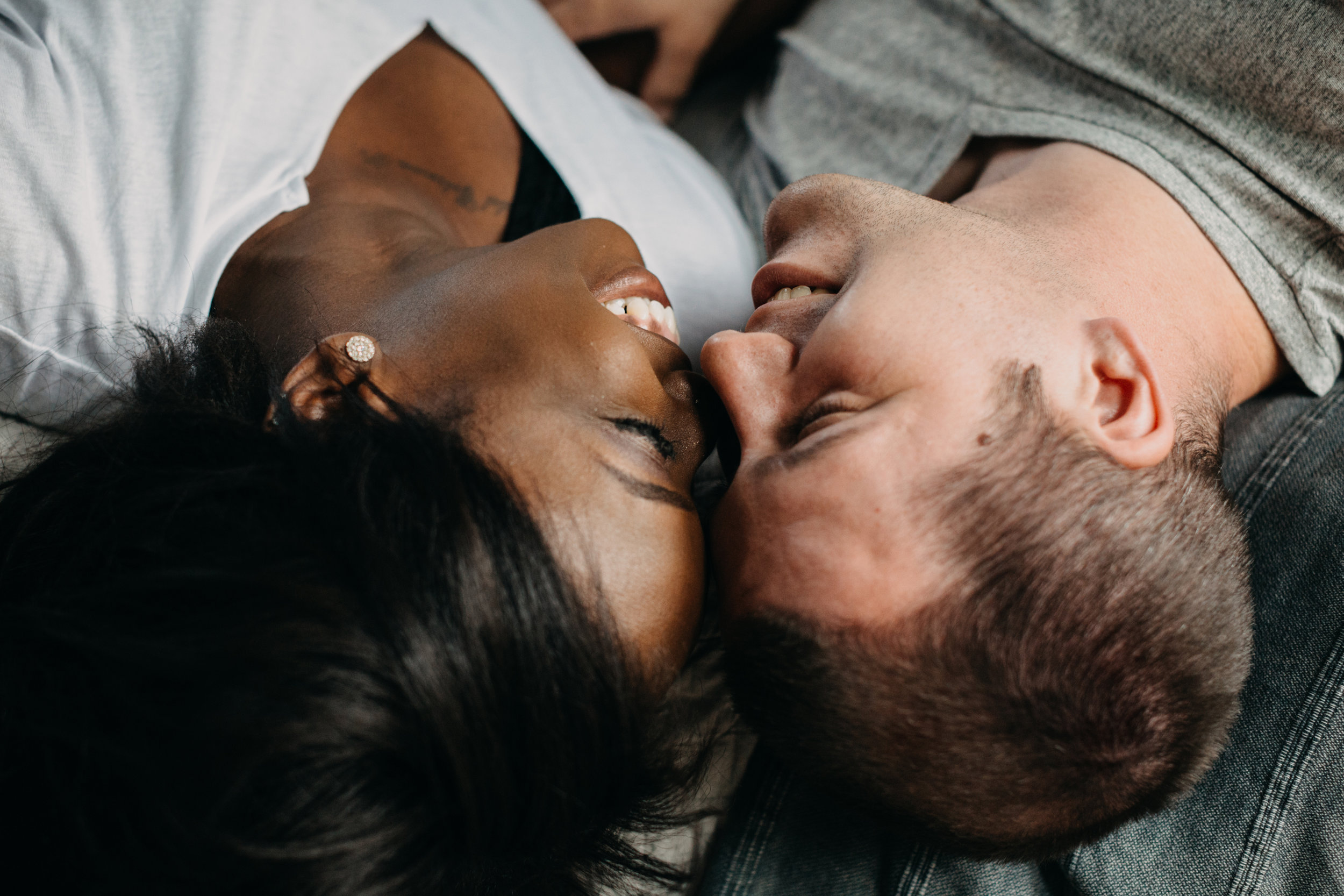 Atlanta Engagement Photography In Home Lifestyle Session Leah Flores