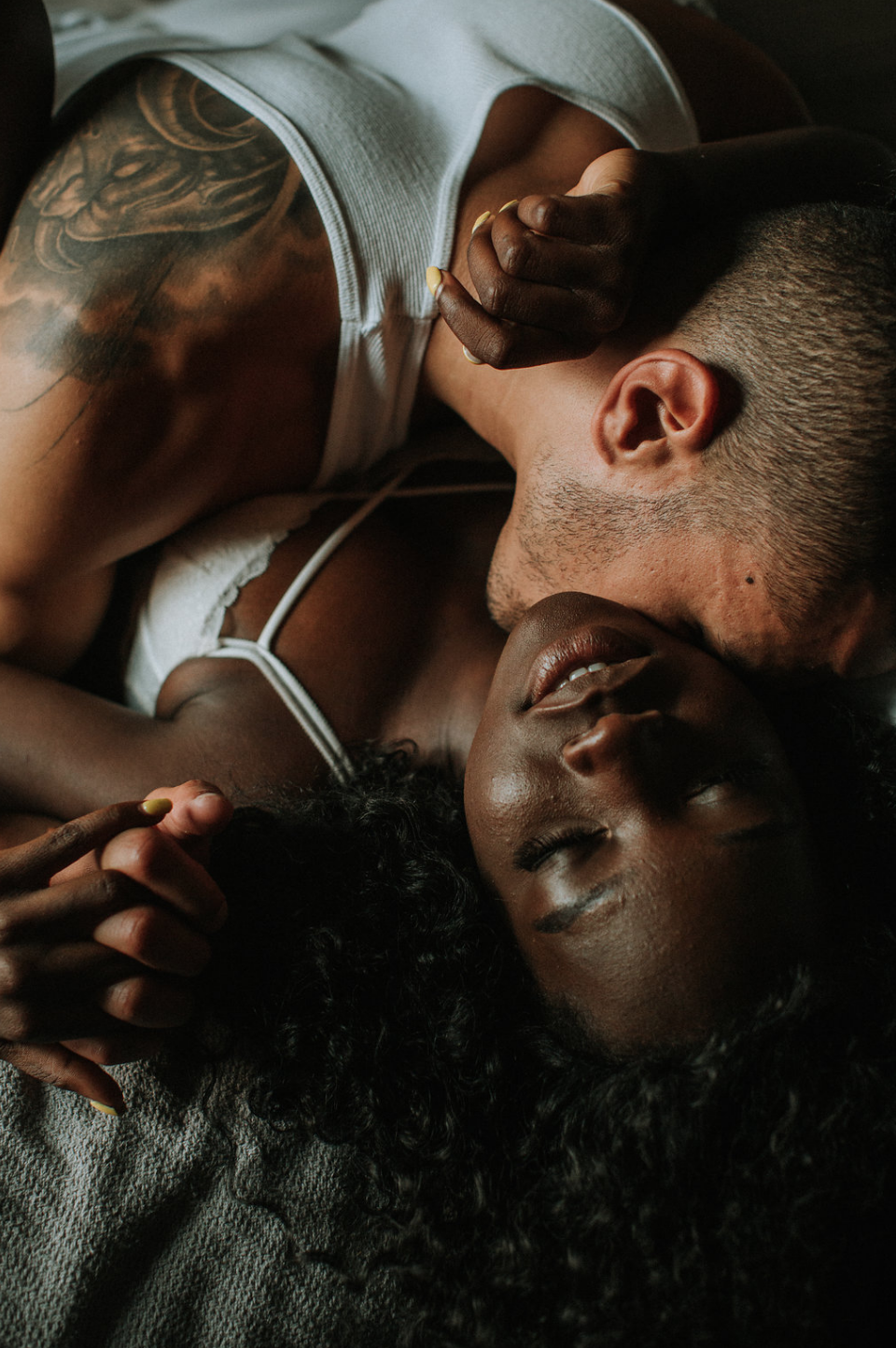 Couple Boudoir black love