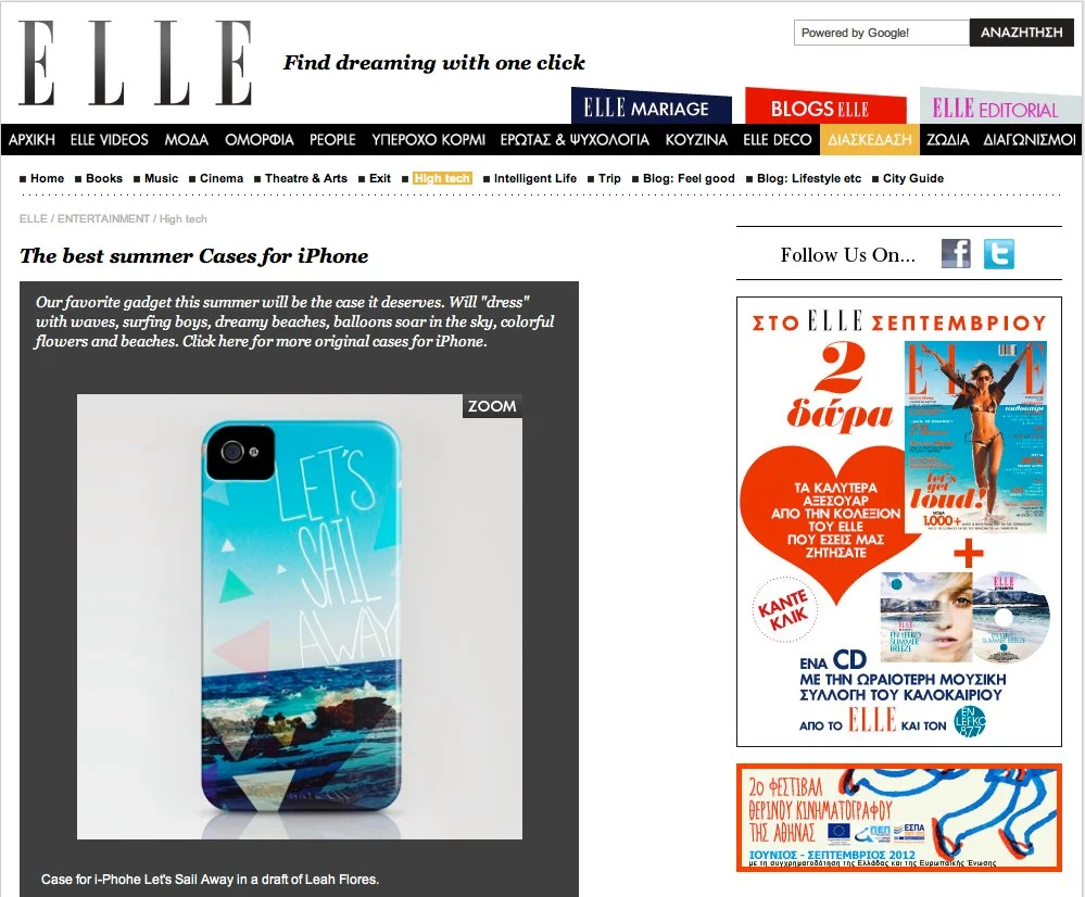 Leah Flores Phone Case Design in ELLE