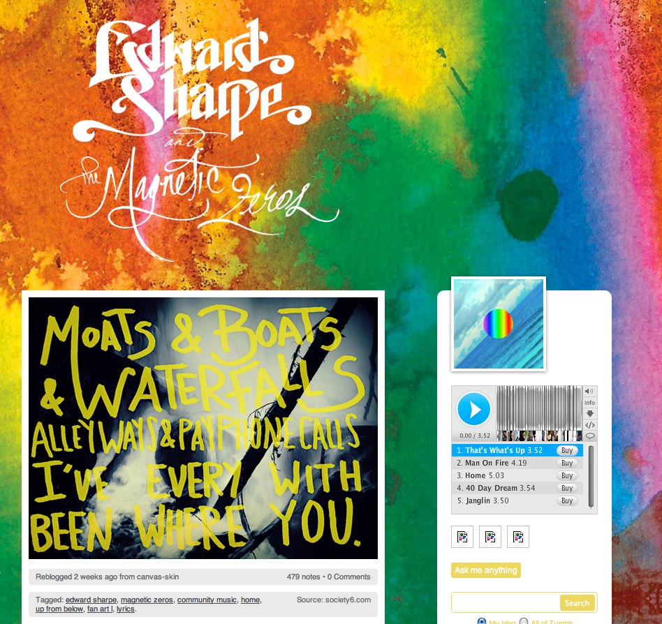Leah Flores Artwork for Edward Sharpe and the Magnetic Zeros