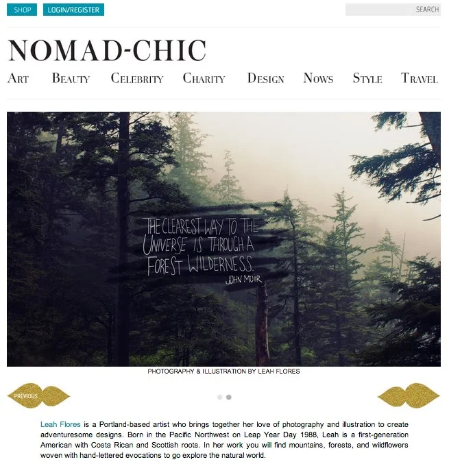Leah Flores Featured in Nomad-Chic