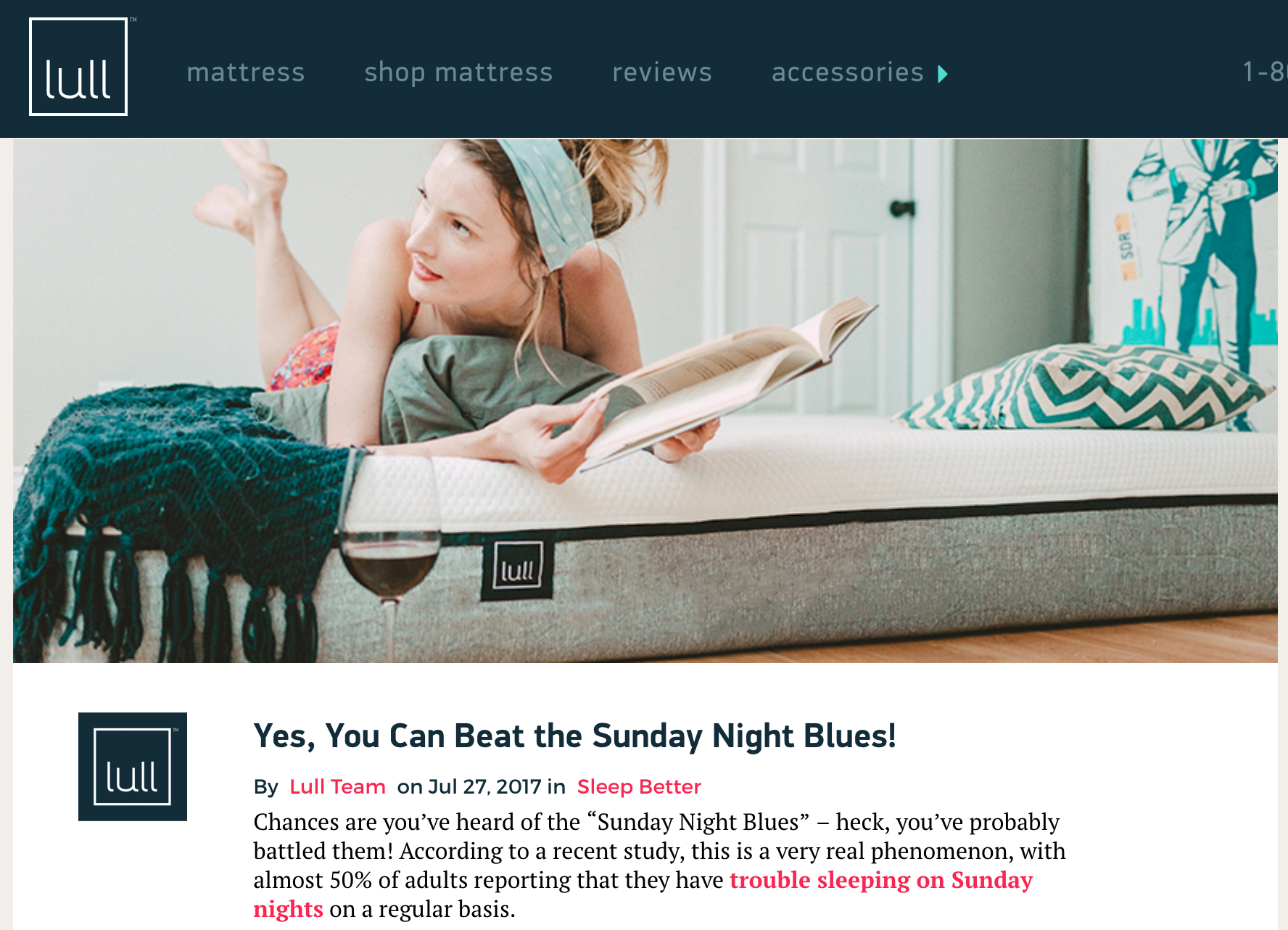 Leah Flores for Lull Mattress