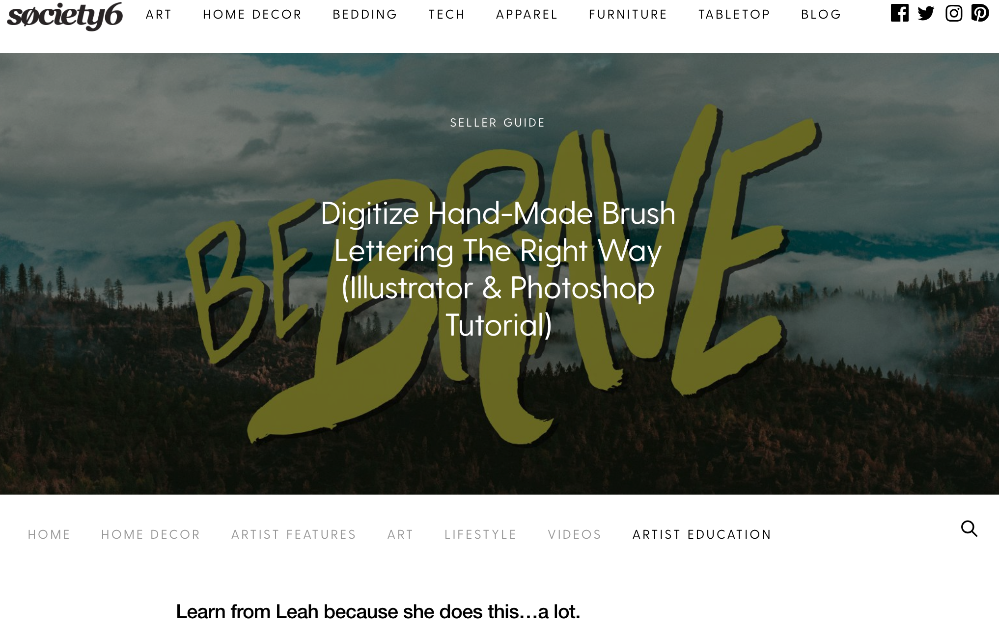 Leah Flores for Society6