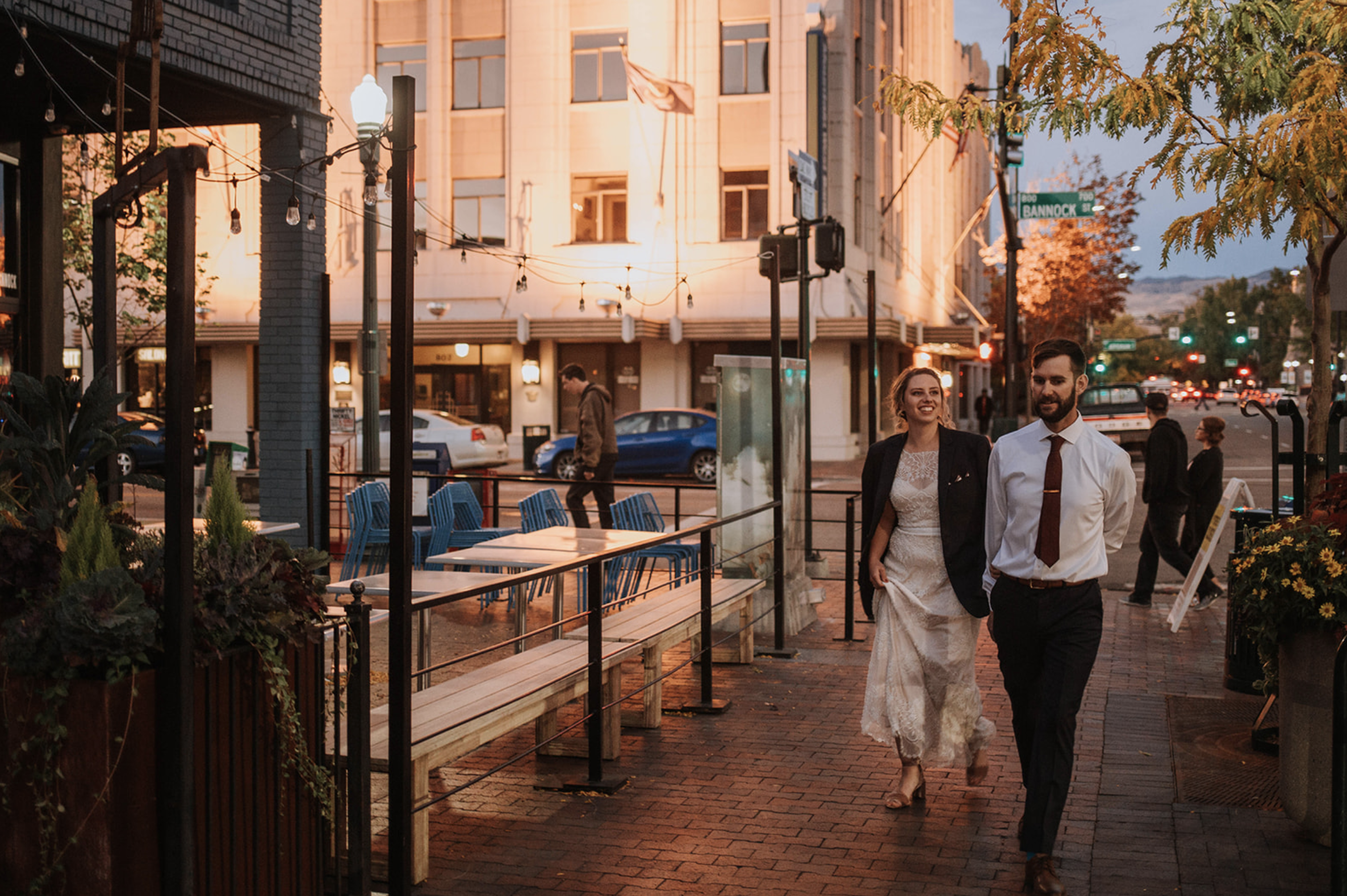 downtown boise wedding juniper leah flores 8th street