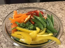 2. Chop up your veggies and set aside