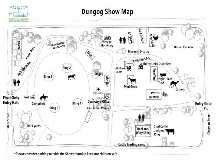 What's Where at the Dungog Show