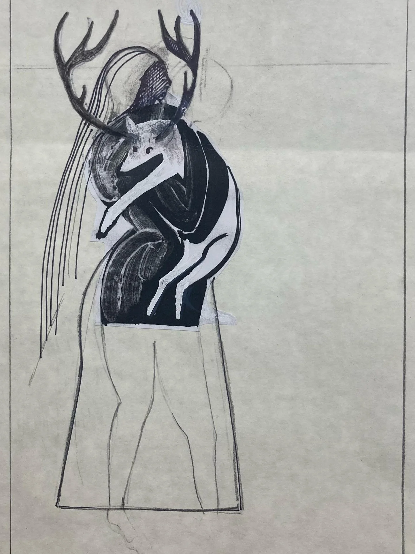 Process photo pre-scratching a drypoint. Sleepwalker series. 

#drypoint #ink #sketch #drypointetching #printmakingprocess