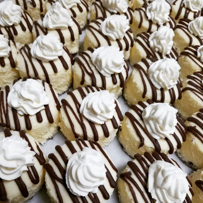 Mini cheesecakes from 7ate9 Bakery. Photo courtesy of 7ate9 Bakery.