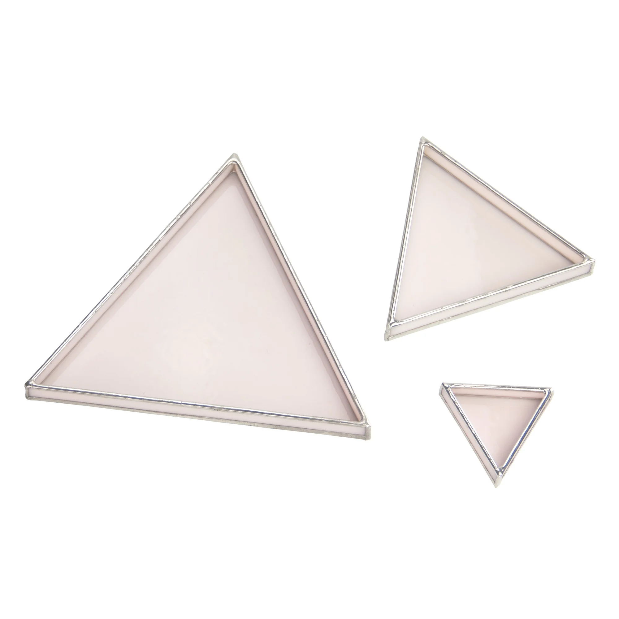Blush Glass Nesting Trays