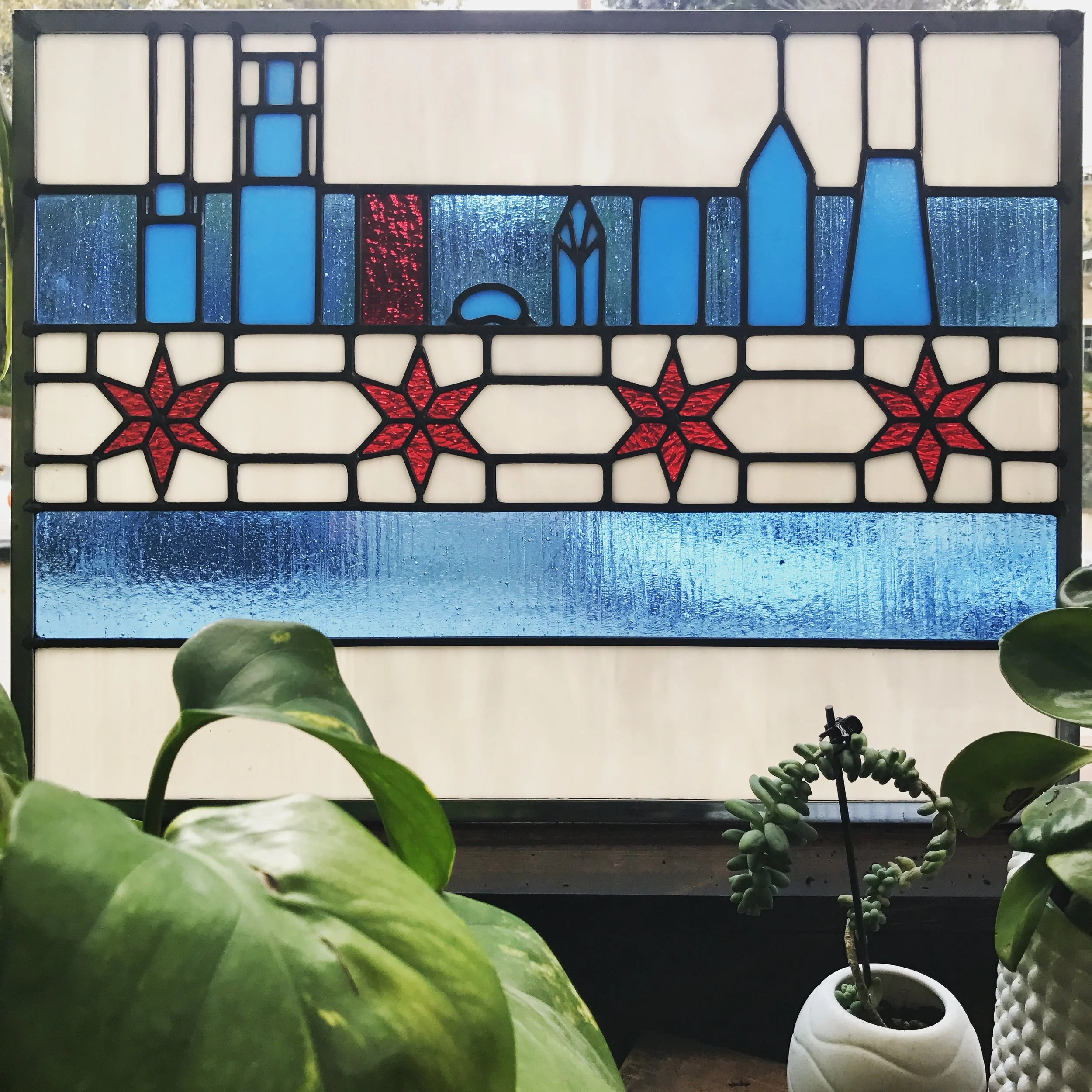 Chicago Flag and Skyline