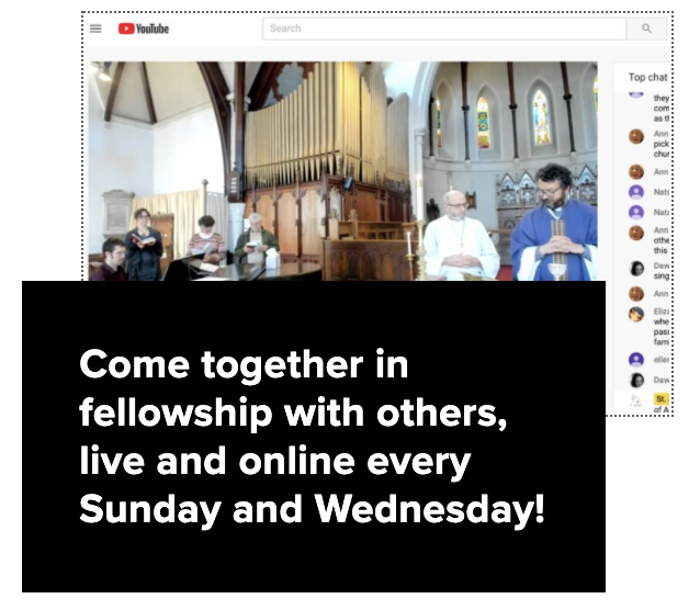 In-Person or Live Online Worship with Holy Communion
