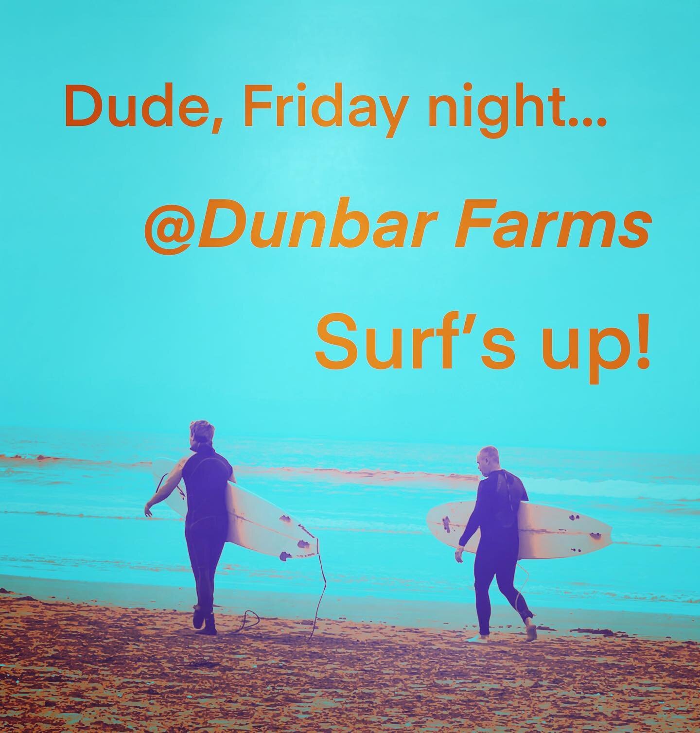 Excited to be back @dunbarfarmsofmedford this Friday 5:30-7:30 pm! #awesomevenue #terrificpeople #greatwineandviews #surfrock #dancingvibes #funtimes