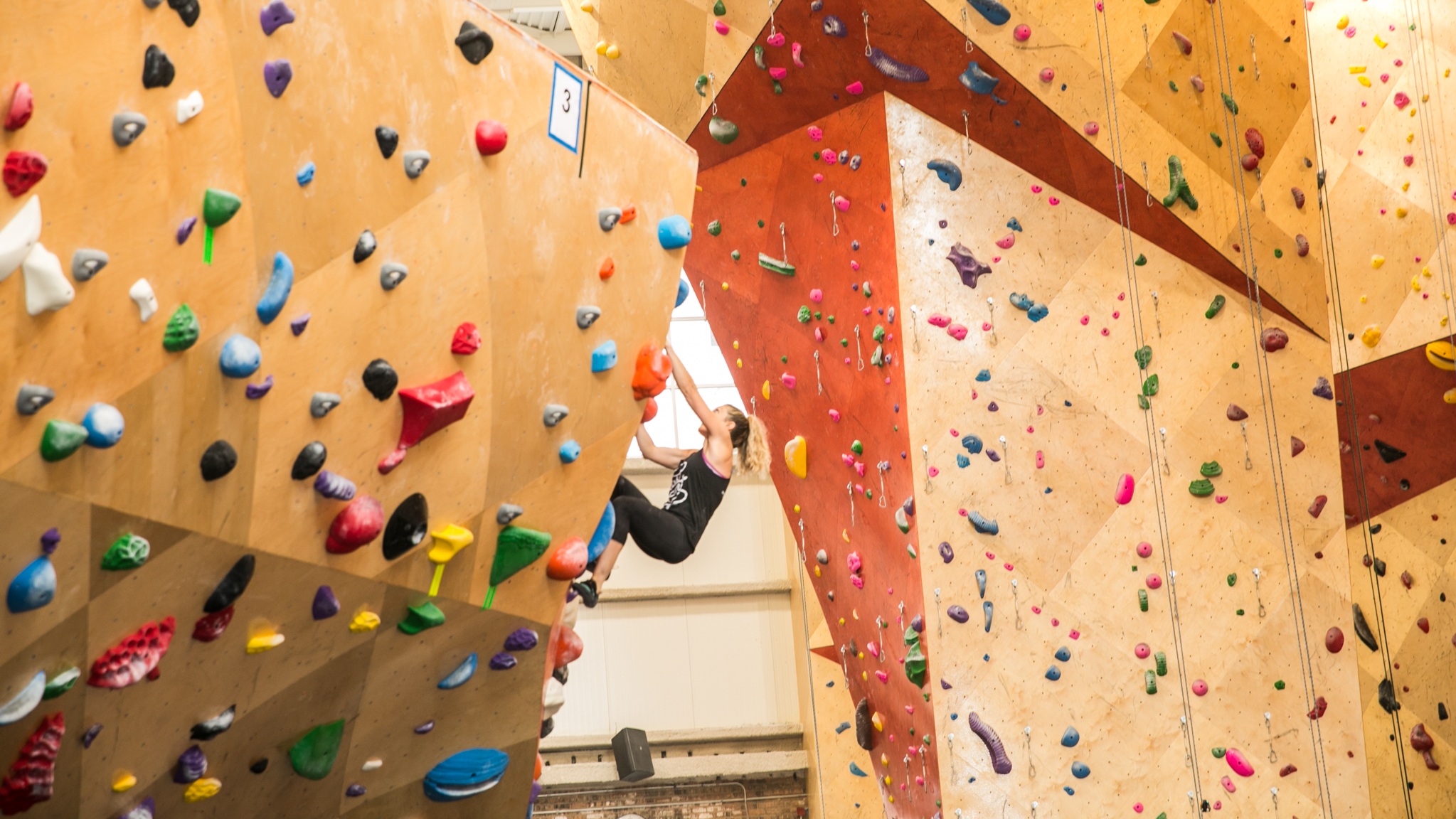 Brooklyn Boulders in the West Loop hosts bouldering and rope climbing experiences.