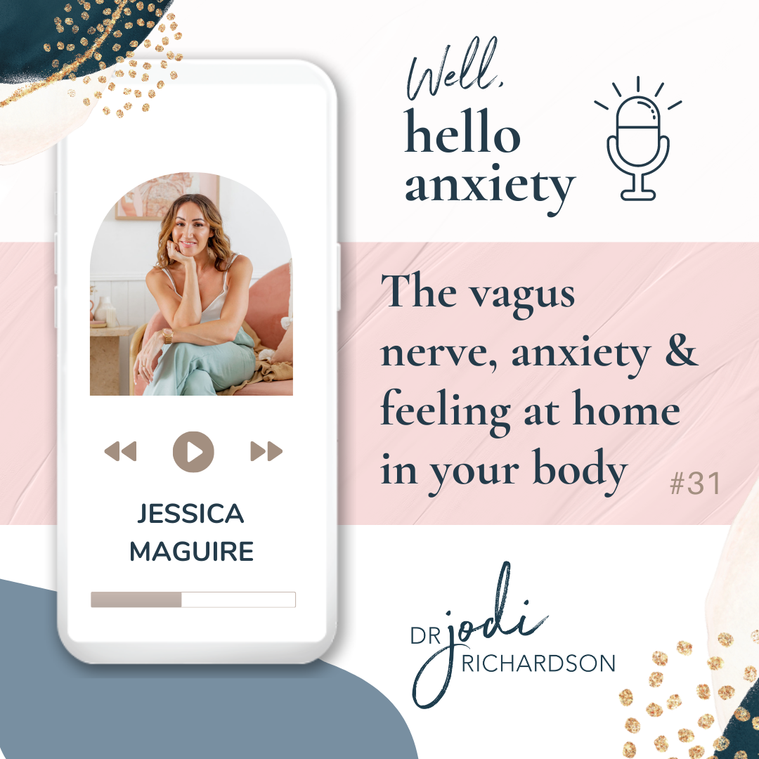 Jessica Maguire feautures on 'Well, hello anxiety', a podcast by Dr Jodi Richardson.png