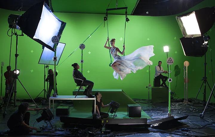 Green-screen shoot for Roberto Cavalli, Amsterdam 2014