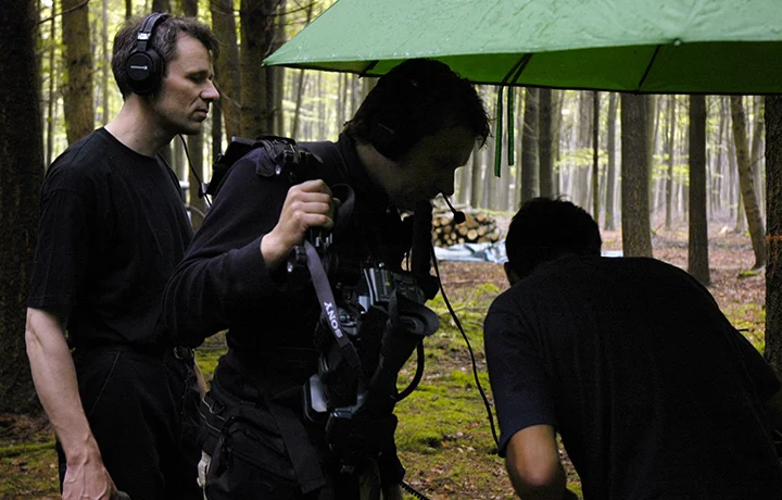 Shooting 'Prepared Forest' with Arnold Marinissen, Garderen 2008