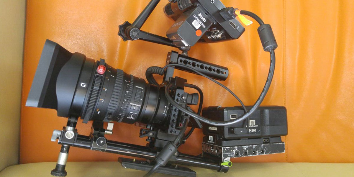 Rigging up a Sony Alpha 6500 for video shoot