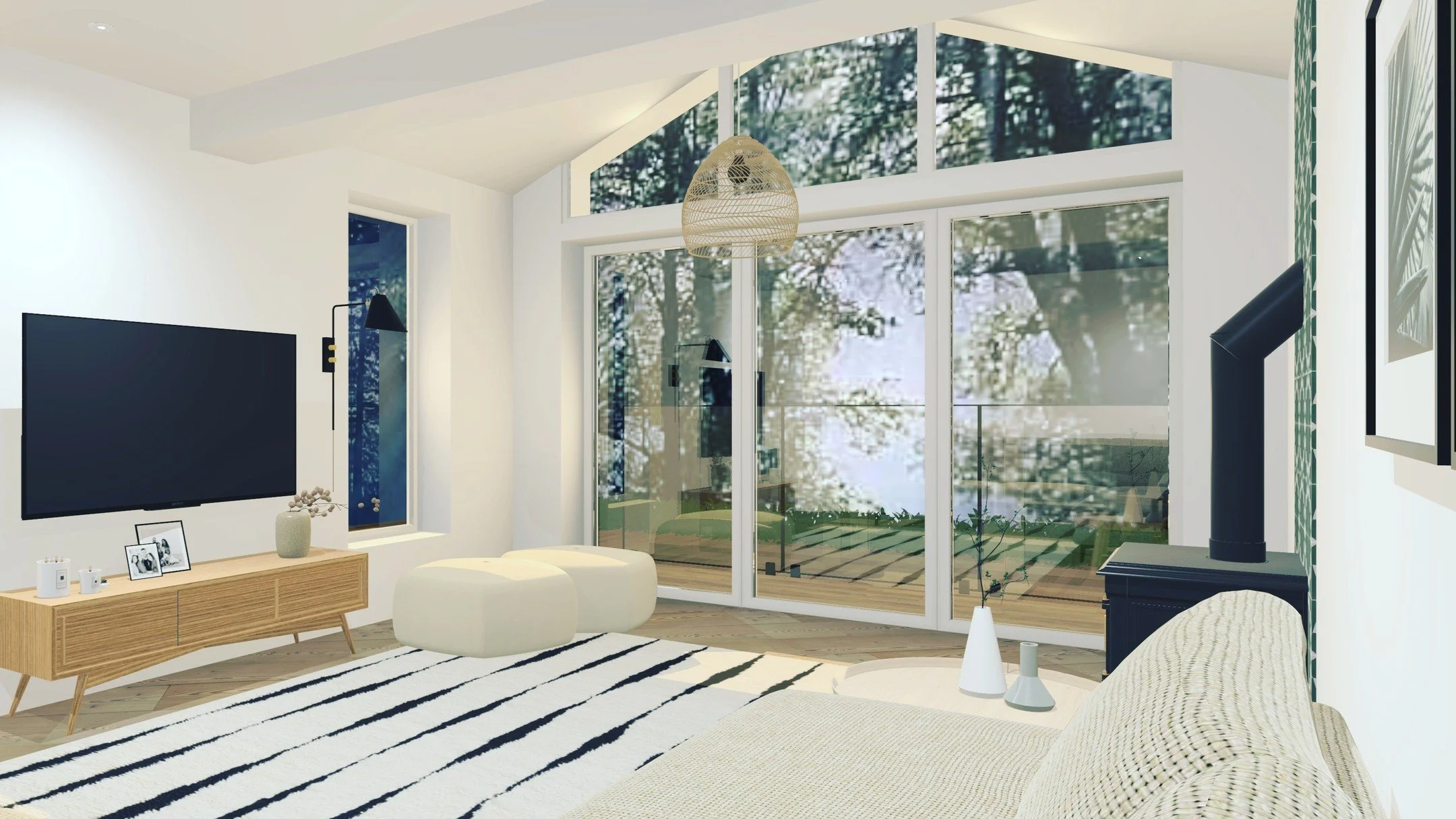 Here's a sneak peek of what&rsquo;s coming soon! 😍 A modern, cosy house extension featuring a stunning vaulted ceiling and sleek glass balustrades for that perfect blend of elegance and comfort. 🌿 The open, airy feel is everything we wanted, creati