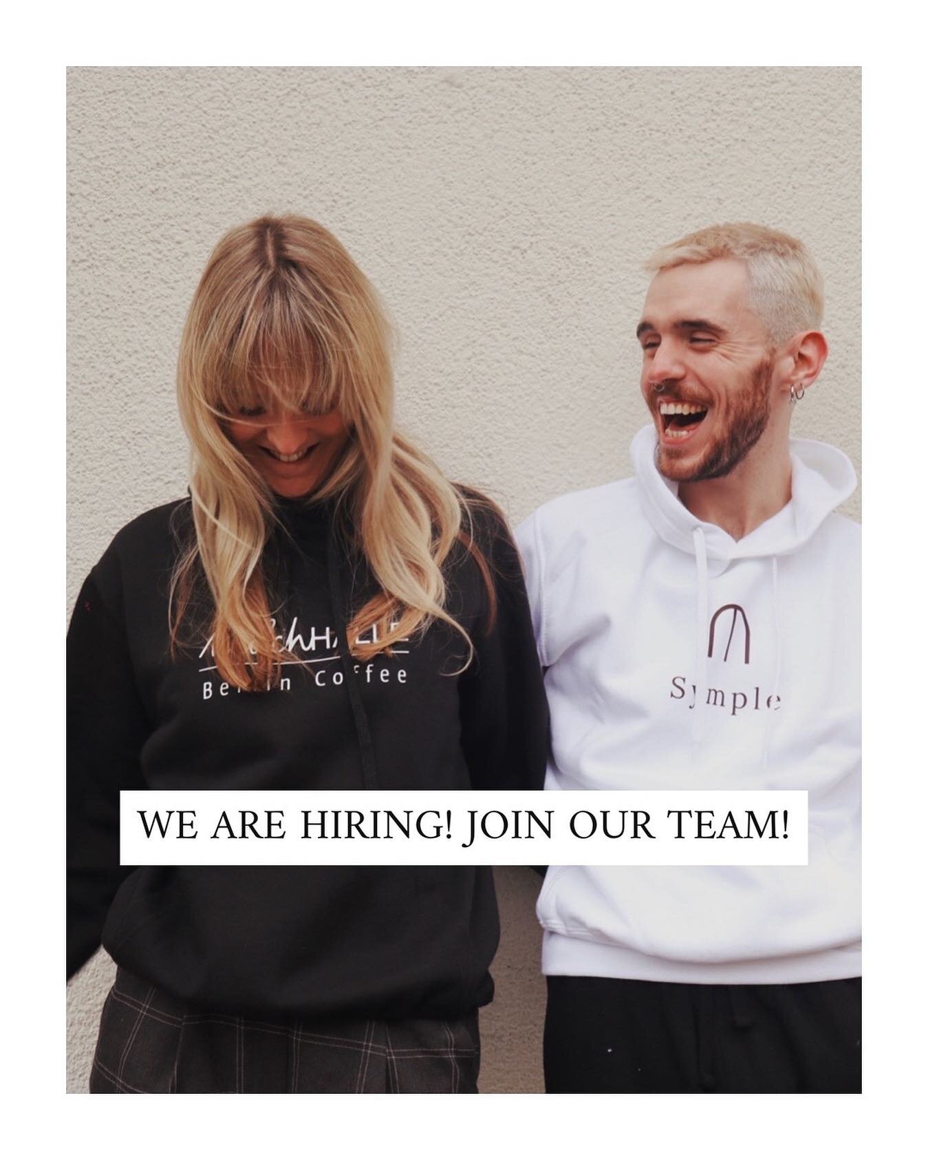 We need to expand our team and are looking for baristas for several of our locations in Mitte. If you have experience behind a coffee machine, are friendly, work well in a team and have all your documents in order or you know someone who does give us