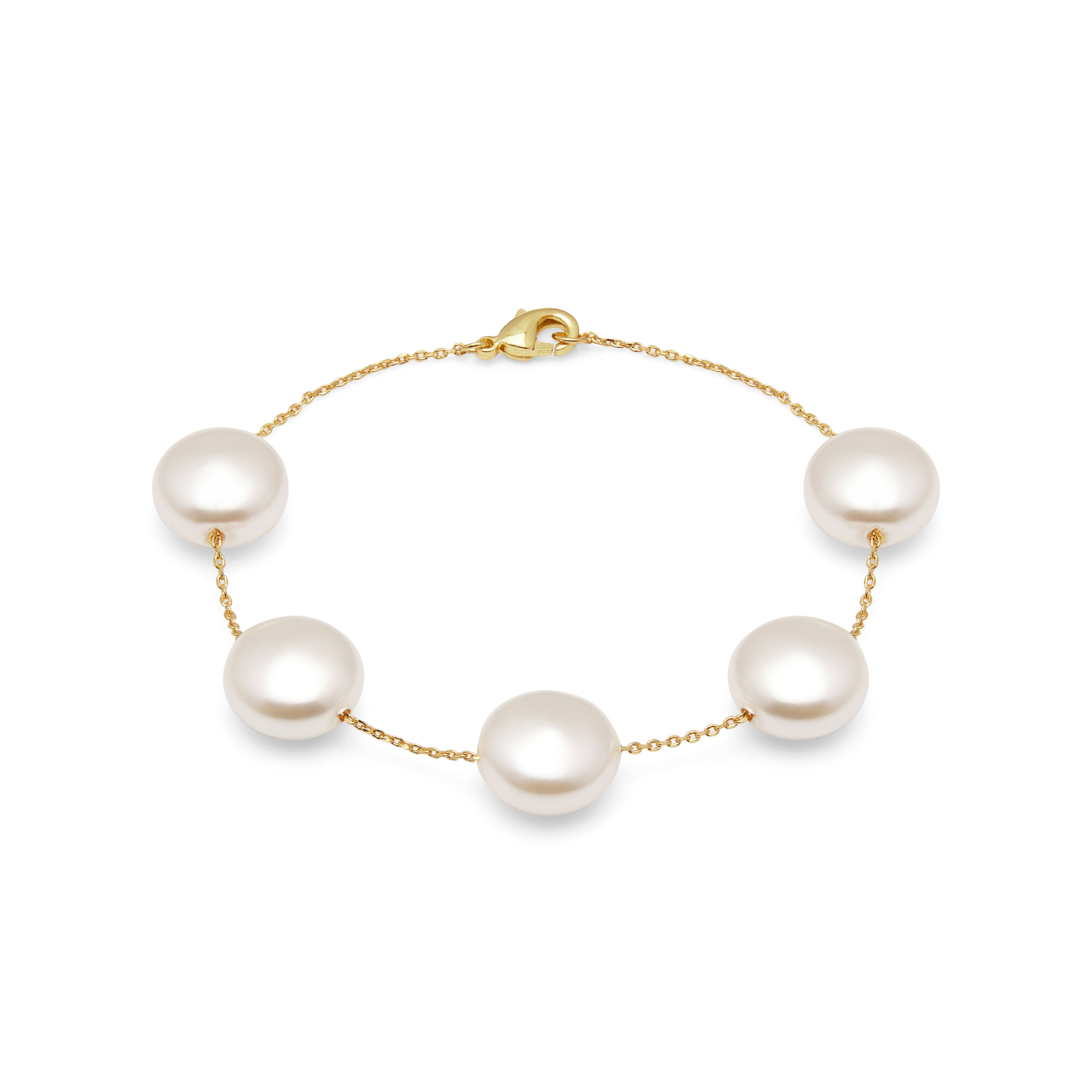 Panama  Freshwater Coin Pearl Bracelet  The Freshwater Pearl Company