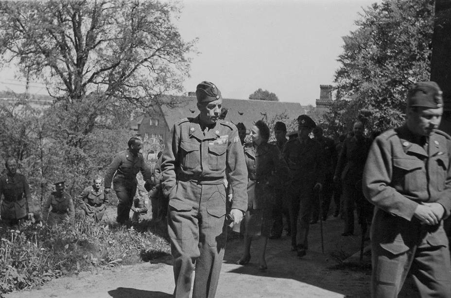 Folke Bernadotte in Lübeck 1945. Photo: Bertil Fröderberg