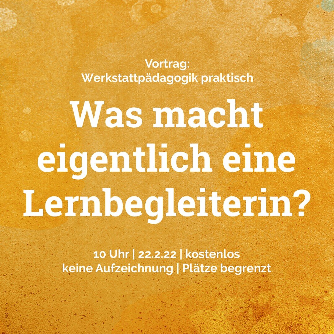 Ich spreche auf dem @kita_onlinekongress bei @dusyma_official und es geht darum, an konkreten Praxisbeispielen aufzuzeigen, was ein*e Lernbegleiter*in macht. Ich stelle euch dazu eine von mir entwickelte Arbeitshilfe vor, die als roter Faden f&uuml;r