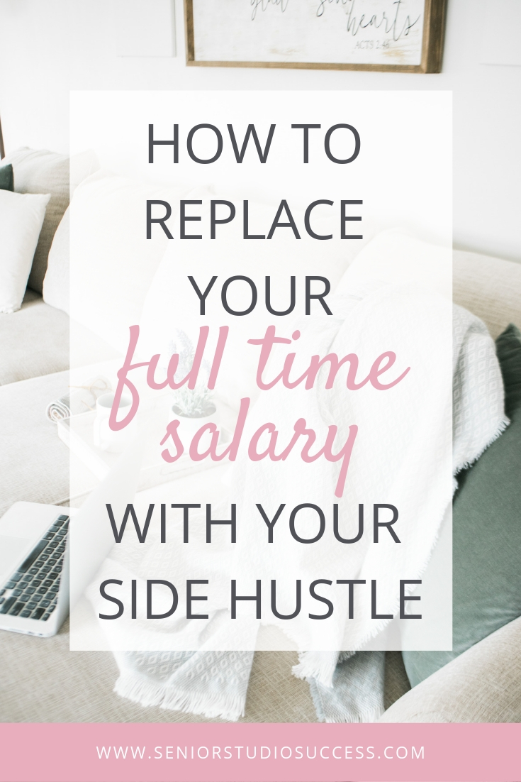 How To Replace Your Full Time Salary With Your Side Hustle | Finally Make A Salary With Your Creative Business | How To Have A Profitable Creative Business | Make Money Doing What You Love | Mompreneur | Creative Entrepreneur | Work From Home | Price Yourself For Profit | Pricing For Profit | Pricing Help For Photographers and Designers