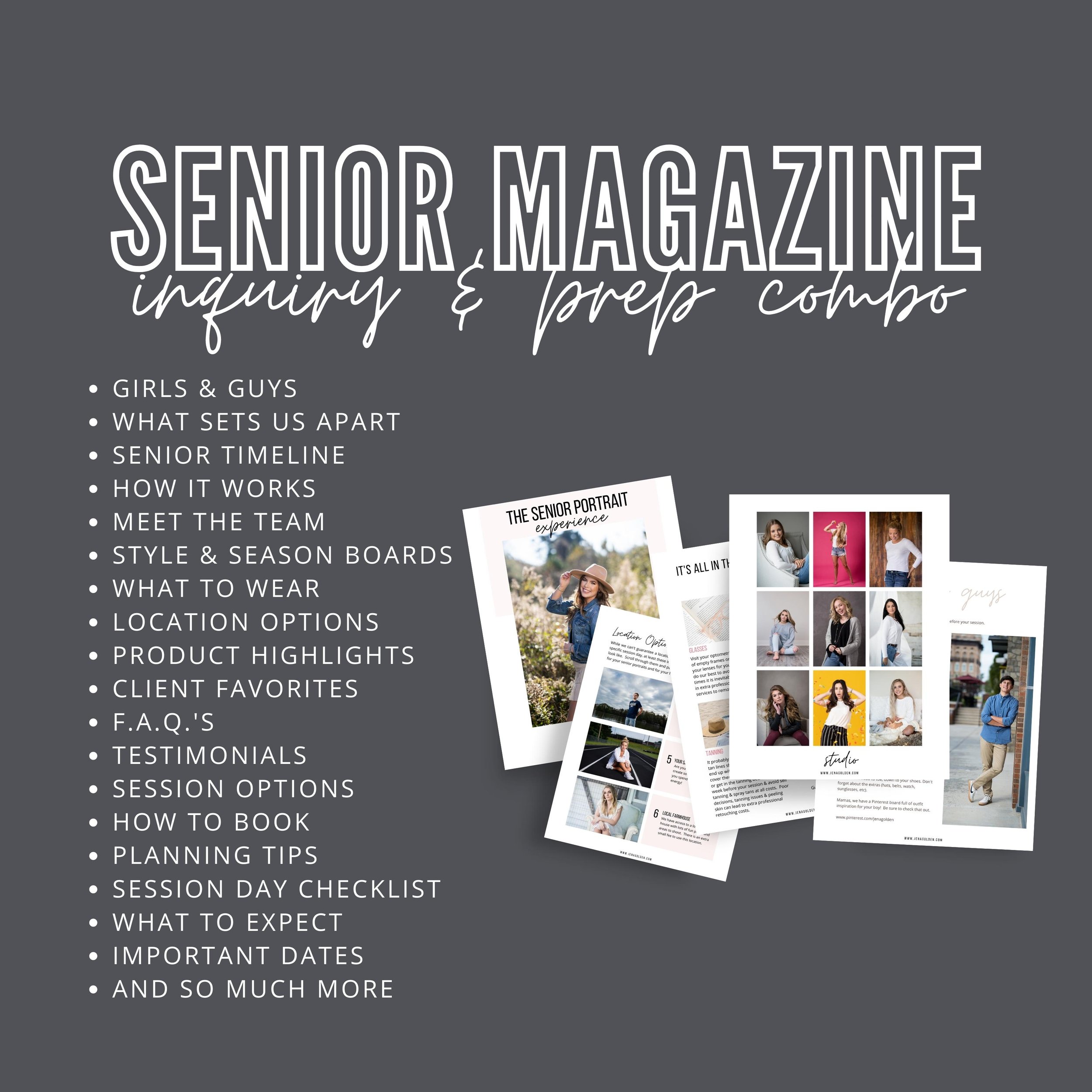 Senior Photography Magazine Template (Copy)