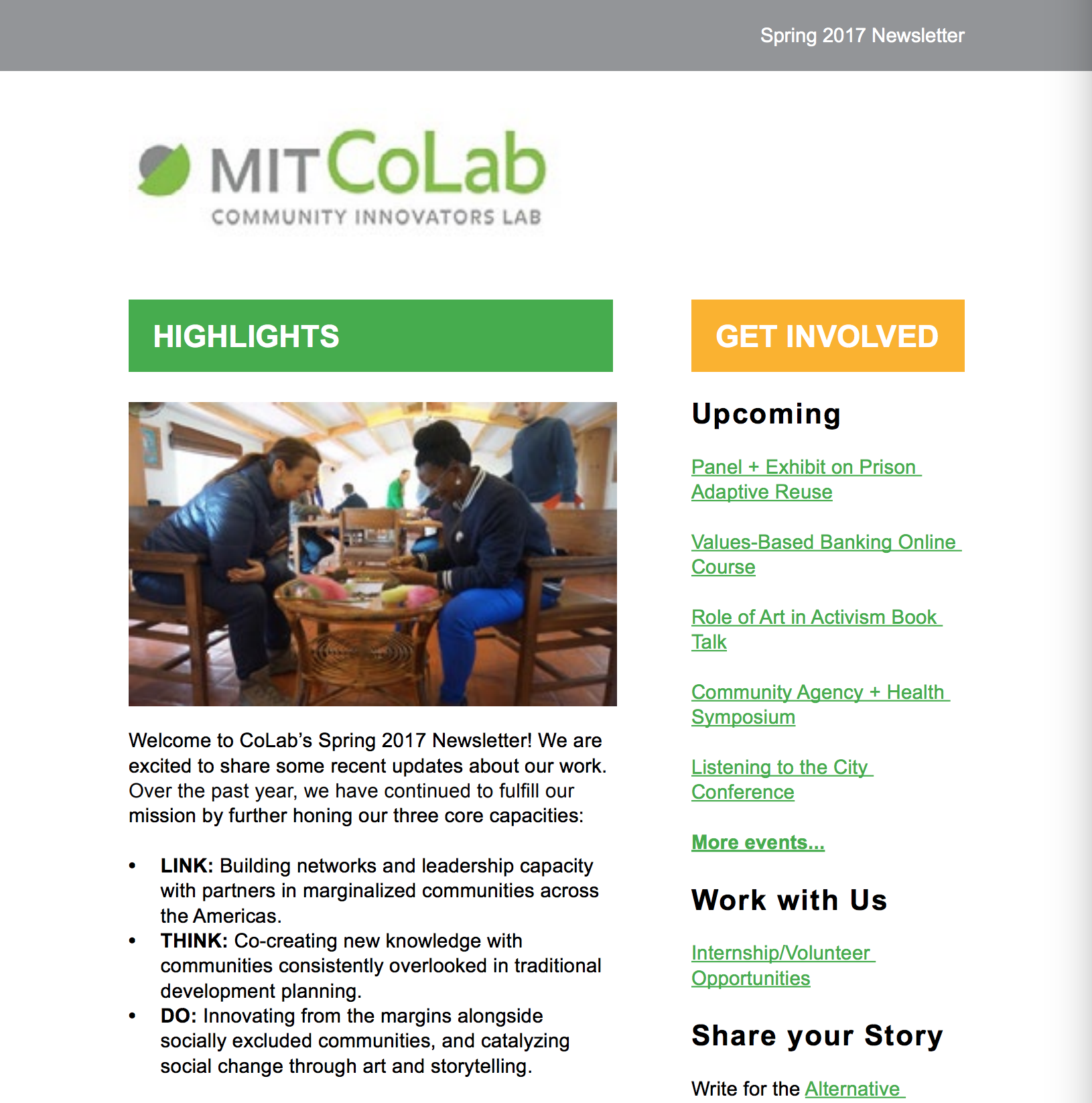 Spring 2017 Newsletter