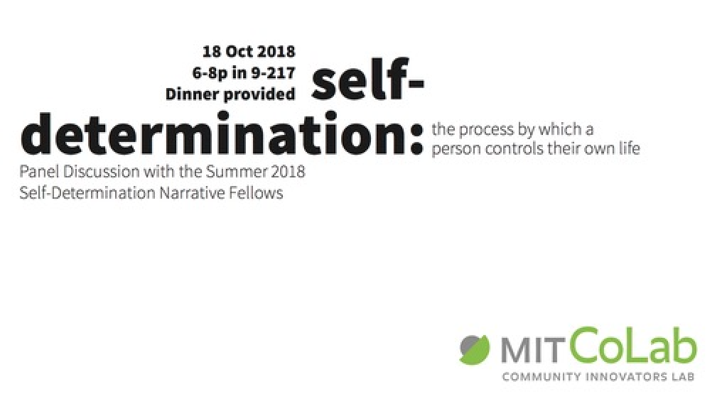 Self-Determination Narratives Fellows Panel &amp; Discussion