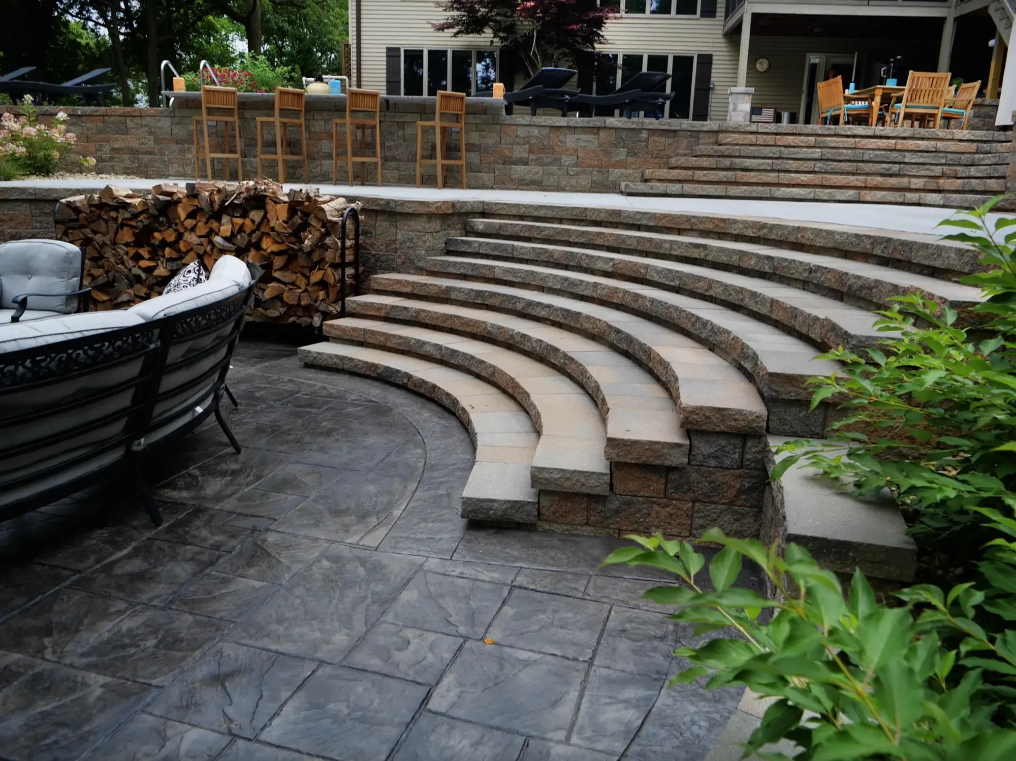 Award-winning landscape design and installation by Green View in Peoria, Illinois