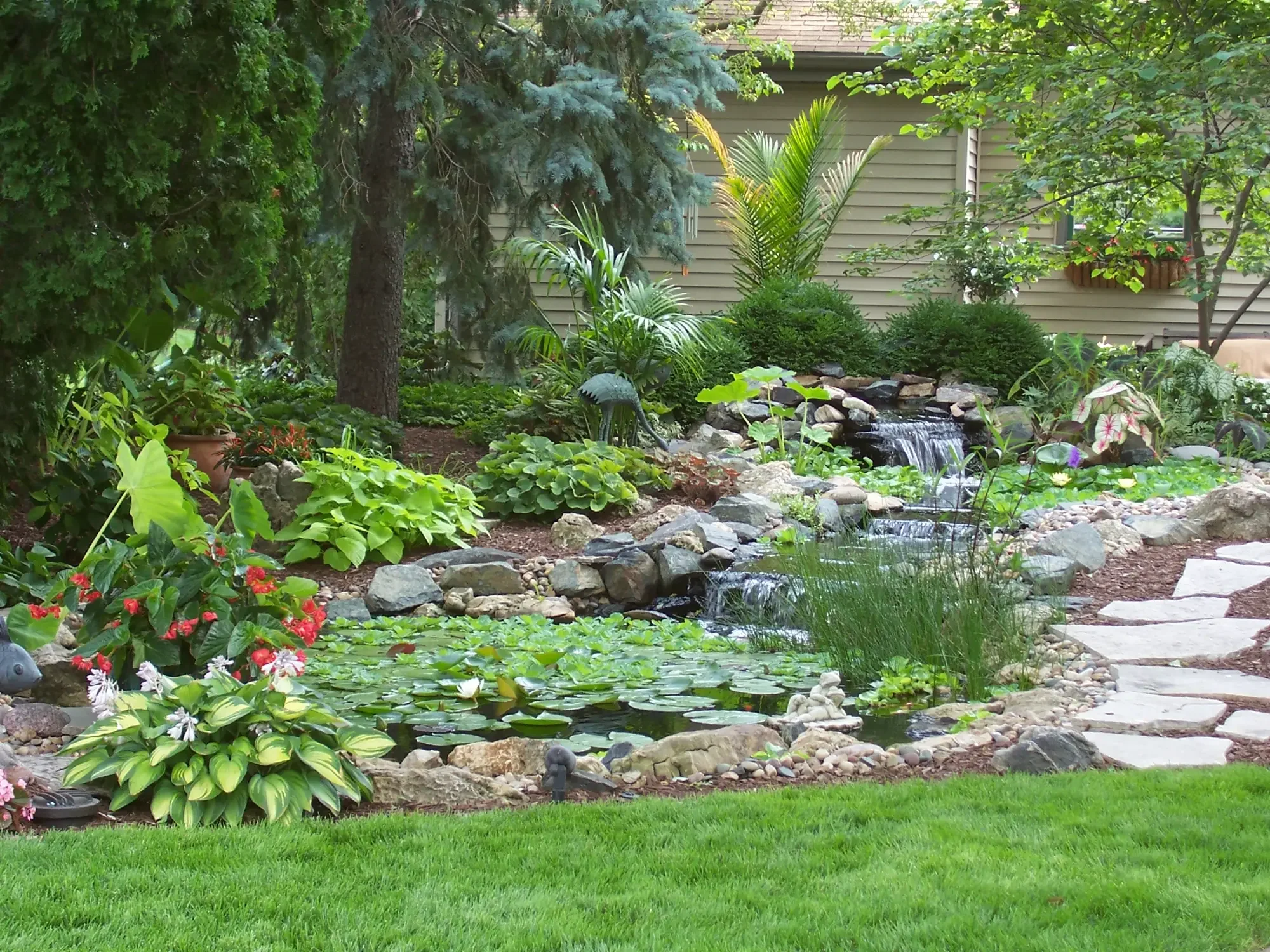 Water feature design by Green View, Central Illinois